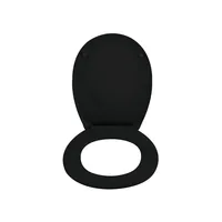 spirella Toilettensitz Neela Schwarz matt - Breite: 37.3 cm - Länge: 45.5 cm - Detailfarbe: Schwarz matt