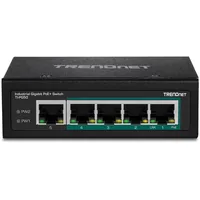 TRENDnet Industrie Switch 5 Port Fast Eth. PoE L2 DIN-Rai