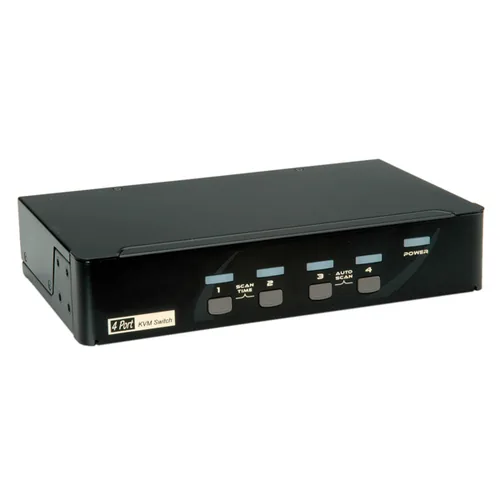 ROLINE DisplayPort USB 2.0 KVM Switch, 1 User - 4 PC