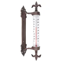 Esschert Design Thermometer Fensterrahmen 295 x 94 cm - Detailfarbe: Braun - Anwendungsbereich: Garten - Typ: Thermometer