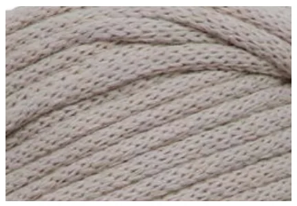 Glorex Wolle Makramee Cord gewebt 85 m x 3 mm, 250 g, Beige - Packungsgrösse: 1 Stück - Länge: 85 m - Material: Polyester - Baumwolle - Viskose - Detailfarbe: Beige - Waschbar bei: 40 °C - Nadelstärke: 3 mm