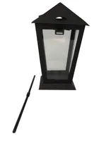 Dameco Grablaterne mit Erdspiess 14 x 25 cm, Schwarz - Breite: 14 cm - Detailfarbe: Schwarz - Höhe: 25 cm - Länge: 14 cm - Detailmaterial: Metall - Grundmaterial: Metall