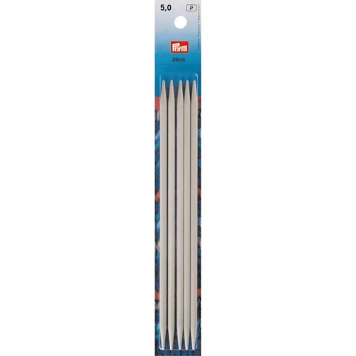 Prym Strumpfstricknadel Ø 5 mm x 20 cm - Material: Aluminium - Produkttyp: Strumpfstricknadel