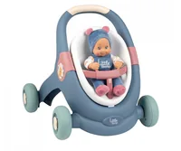 Smoby Lauflernwagen mit Puppe - Altersempfehlung ab: 12 Monaten - Detailfarbe: Mehrfarbig - Material: Kunststoff - Nachhaltigkeit: Nicht angegeben - Produkttyp Lauflerner: Schiebewagen - Höhenverstellbar: Nein