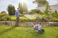GARDENA Metall-Schlauchwagen AquaRoll M Set 25 m - Schlauchlänge: 25 m - Produkttyp: Schlauchwagen