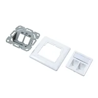 LogiLink NK4020 socket-outlet 2 x RJ-45 White