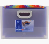 Exacompta Fächermappe Crystal 33 x 23.5 cm, Transparent - Typ: Fächermappe - Ausstattung: Fächer - Taben - Detailfarbe: Transparent - Material: Polypropylen (PP)