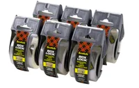 Scotch Verpackungsband Box Lock 48 mm x 20.3 m, 6 Rollen - Breite: 48 mm - Länge: 20.3 m - Art: Verpackungsband - Klebehaftung: Gute Klebekraft - Detailfarbe: Transparent