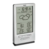 TFA Dostmann Wetterstation Xena, Silber - Funktionen: Aussentemperatur - Uhrzeitanzeige - Innentemperatur - Display - Aktuelle Wetterlage - Set: Nein - Typ: Wetterstation