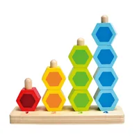 Hape Zähl- und Steckspiel - Altersempfehlung ab: 12 Monaten - Eigenschaften: Keine Eigenschaft - Material: Holz - Detailfarbe: Mehrfarbig