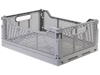 COCON Klappbox 40 x 30 x 15.5 cm, Grau - Produkttyp: Aufbewahrungsbox - Detailfarbe: Grau - Breite: 40 cm - Höhe: 30 cm - Tiefe: 15.5 cm - Volumen: 18.6 l
