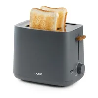 Domo Toaster DO965T Grau/Anthrazit - Detailfarbe: Anthrazit - Grau - Toaster Ausstattung: Auftaufunktion - Aufwärmfunktion - Bräunungsgrad-Einstellung - Brotzentrierung - Krümel-Auffangschale - Toaster Kategorie: Klassischer Toaster - Toastscheiben: 2