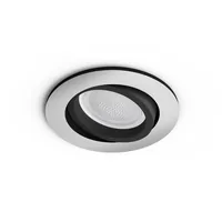 Philips Hue Einbauspot White & Color Ambiance, Centura, Silber, Rund - Lampensockel: GU10 - Farbtemperatur Kelvin: 2000 bis 6500 K - Aussenanwendung: Nein - Gesamtleistung: 5.7 W - Leuchten Kategorie: Einbauleuchte - Lichtfarbe: Kaltweiss/Tageslichtweiss 