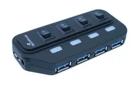 MediaRange MRCS505 interface hub 5000 Mbit/s Black