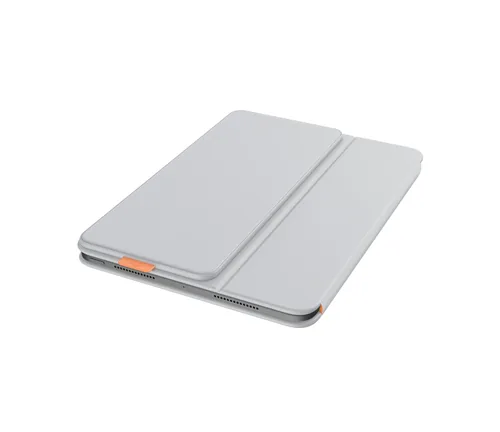Logitech Tablet Tastatur Cover Flip Folio iPad Pro & Air11 - Verbindungsmöglichkeiten: Bluetooth - Tastaturlayout: QWERTZ (CH) - Kompatible Hersteller: Apple - Detailfarbe: Hellgrau - Bildschirmdiagonale in Zoll: 11  - Tablet Kompatibilität: iPad Air 11 (