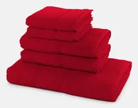 Frottana Frottierwäscheset Pearl 5-teilig, Ruby - Eigenschaften: Keine Eigenschaft - Zertifikate: Keine Zertifizierung - Breite: 50 cm - 30 cm - 67 cm - Länge: 50 cm - 140 cm - 100 cm - Gewicht pro m²: 500 g - Detailfarbe: Rot