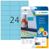 HERMA Universal-Etiketten 70x37mm 4468 blau 480 St./20 Blatt