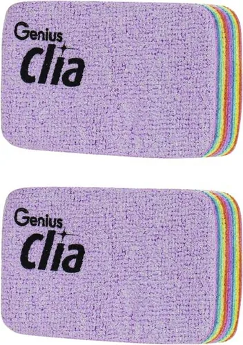 Genius Schwamm Clia Klein, 2-teilig - Materialtyp: Naturschwamm - Material: Polyuretahn (PU) - Nachhaltigkeit: Nicht angegeben - Fleckenradierer: Ja - Geeignete Oberflächen: Diverse - Detailfarbe: Mehrfarbig