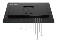 Lenovo ThinkVision T24D-40 écran plat de PC 60,5 cm (23.8") 1920 x 1080 pixels Full HD LCD Noir