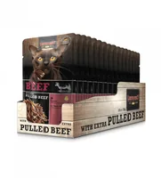Leonardo Cat Food Nassfutter Rind & Pulled Beef, 70 g - Tierbedürfnis: Haut & Fell - Geschmacksrichtung: Rind - Zertifikate: Keine Zertifizierung - Fleischsorte: Rind - Packungsgrösse: 70 g - Futtereigenschaft: Ohne künstliche Zusätze - Hoher Fleischantei