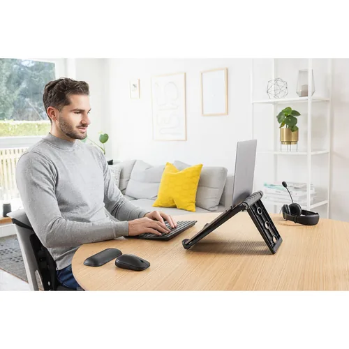KENSINGTON ErgoSoft Wrist Rest For Slim Compact Keyboards Black