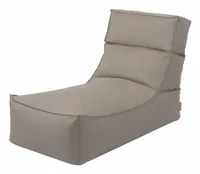 Blomus Sessel STAY 60 x 120 cm, Earth - Tiefe: 120 cm - Breite: 60 cm - Höhe: 75 cm - 80 cm - Belastbarkeit: 100 kg - Sitzhöhe: 32 cm - Detailmaterial: Kunststoff