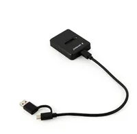 Gembird DD-U3M2 storage drive docking station USB 3.2 Gen 1 (3.1 Gen 1) Type-C Black