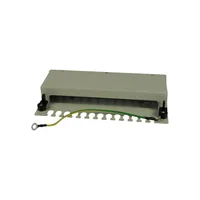 Synergy21 Keystone, Modulträger, Patchpanel für 12x TP-Modul, Aufputz, Metall, Lichtgrau