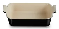 Le Creuset Auflaufform Tradition, 26 cm Eckig, Schwarz - Materialtyp: Keramik - Material: Steinzeug - Detailfarbe: Schwarz - Set: Nein - Form: Eckig