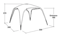 Outwell Pavillon Wakefield M - Nachhaltigkeit: Nicht angegeben - Anwendungsbereich: Outdoor - Produkttyp: Pavillon - Detailfarbe: Grau - Material: Polyester - Widerstandsfähigkeit: UV Schutz
