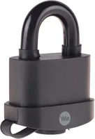 Yale Vorhängeschloss Y220B 61/23 Schwarz Stahl - Schlossart: Vorhangschloss - Set: Nein - Aussenanwendung: Ja