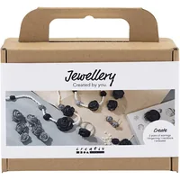 Creativ Company Schmuck Bastelset Rosen, Schwarz/Weiss - Altersempfehlung ab: Ohne Altersfreigabe
