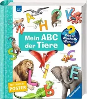 Ravensburger Kinder-Sachbuch Mein ABC der Tiere - Sprache: Deutsch - Altersempfehlung ab: 4 Jahren - Einband: Spiralbindung - Anzahl Seiten: 24 - Thema: Wieso? Weshalb? Warum? - Altersgruppe: Kinder