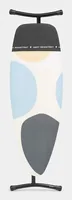 Brabantia Bügeltisch D 135 x 45 cm, Blau/Schwarz/Grau - Bügelbrettbezug: Baumwolle (CO) - Ausstattung: Keine weitere Ausstattung - Höhenverstellbar: Ja - Breite: 45 cm - Detailfarbe: Blau - Grau - Schwarz - Länge: 135 cm