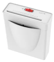 Olympia Aktenvernichter PS 36 Pro, Weiss - Vernichtbare Aktentypen: Kreditkarten - Papier - Streifenschnitt - Schnittart: Kreditkarten - Papier - Streifenschnitt - Sicherheitsstufe: 2 - Schnittausgabe: 6 mm - Blattkapazität: 6 Seiten - Zufuhrautomatik: Ke