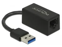 Delock Netzwerk-Adapter 1 Gbps USB 3.2 Gen1 - Schnittstellen: RJ-45 (LAN) - Schnittstellengeschwindigkeit: 10/100/1000 Mbit/s - Formfaktor: Extern - Anschlussart: USB 3.2 Gen1 - Anwendungsbereich: Home - Small/Medium Business
