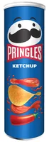 Pringles Int. Chips Ketchup 165 g - Produkttyp: Nature Chips - Nährwertangabe pro: 100 g - Energiegehalt (in kj): 2196 KJ - Energiegehalt (in kcal): 526 Kcal - Fett: 31 g - Davon gesättigte Fettsäuren: 3 g
