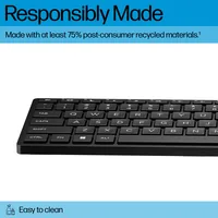 HP 320K Wired Keyboard tastiera Ufficio USB Nero