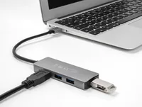 Delock 4 Port USB 3.2 Gen 1 Hub mit USB Typ-A Anschluss 4xTyp-A Buchsen seitlich