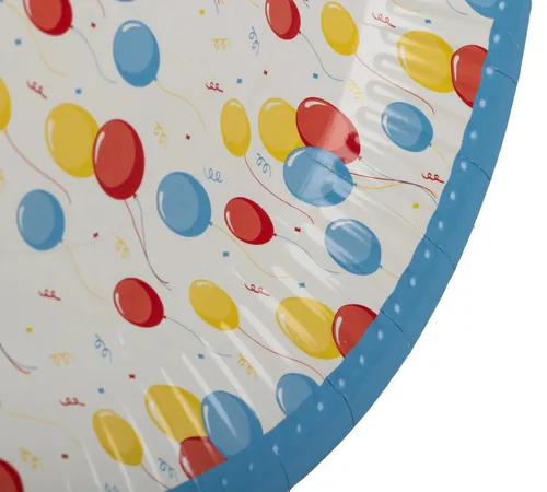 PRO nappe Einwegteller Geburtstag 10 Stück, Mehrfarbig - Produkttyp: Einwegteller - Materialtyp: Papier - Material: Karton - Detailfarbe: Mehrfarbig - Verpackungseinheit: 10 Stück