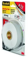 3M Innenmontageband 19 mm x 5 m, Weiss - Breite: 19 mm - Länge: 5 m - Verpackungseinheit: 1 Stück - Detailfarbe: Weiss - Klebehaftung: Stark - Art: Montageband