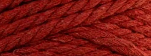 Glorex Wolle Makramee Rope gedreht 63 m x 3 mm, 250g, Teracotta - Packungsgrösse: 1 Stück - Waschbar bei: 40 °C - Länge: 63 m - Detailfarbe: Terracotta - Material: Polyester - Wolle - Nadelstärke: 0 mm