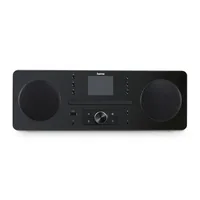 Hama Digitalradio DIR1570CBT Schwarz - Widerstandsfähigkeit: Keine Angabe - Radio Tuner: DAB - DAB+ - FM - Internetradio - Stromversorgung: Netzbetrieb - Detailfarbe: Schwarz - Streaming Formate: UNDOK-Multiroom - Ausstattung: App - CD-Player - MP3 Player