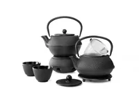 Bredemeijer Teekanne Jang 1.1 Liter, Schwarz - Material: Gusseisen - Filtertyp: Edelstahlfilter - Fassungsvermögen: 1.1 l - Kompatible Kochfelder: Elektro - Gas - Glaskeramik - Induktion