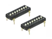 DIP-Schalter Tri-State 8-stellig 2,54 mm Rastermaß THT vertikal schwarz 2 Stück