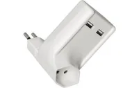 STEFFEN Mehrfachstecker 2x USB 1 - Detailfarbe: Weiss - Schalter: Nein - Steckdosenanzahl: 1 - Ausstattung: USB-Ladeanschluss - Kinderschutz: Ja