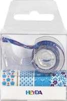 Heyda Washi Tape Blumen mini Blau - Detailfarbe: Blau - Länge: 3 m - Set: Ja - Breite: 12 mm