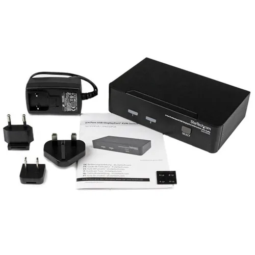 STARTECH.COM 2 Port Professional USB DisplayPort KVM Switch with Audio