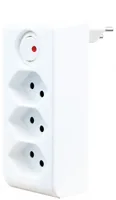 Brennenstuhl Abzweigstecker 3 x T13, 300° drehbar, Weiss - Detailfarbe: Weiss - Schalter: Ja - Steckdosenanzahl: 3 - Ausstattung: drehbar 300° - Leitungsschutzschalter - Kinderschutz: Nein