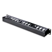 StarTech.com 1 HE 19 Rangierpanel / Kabelordner Kabelmanagement mit Abdeckung - Server Finger Kabelkanal - Kabelführungsplatte für Schaltschrank - 1U - 48.3 cm (19")